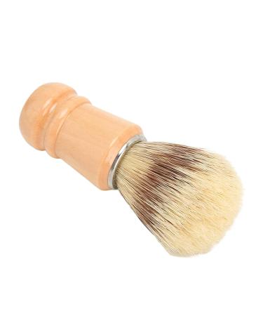 Premium Wooden Beard Shaving Brush - Handheld Lathering & Residue Removal for Travel - Buy Online on GoSupps.com