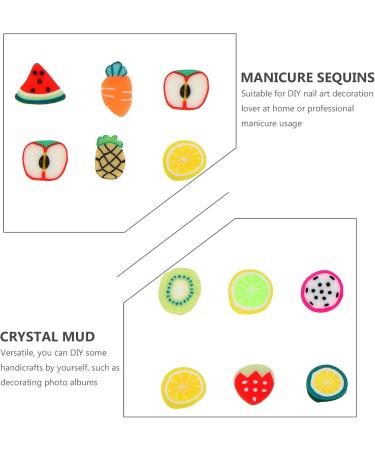 2 Boxes 12 Lemon Stickers Nail Stickers Colorful Polymer Clay Slices Nail Designs 3d Polymer Slices Women Nail Art Stickers Strawberry Nail Stickers Fruit Miss - Buy Online on GoSupps.com