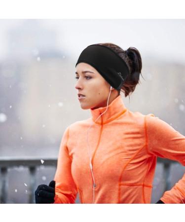 Unisex Fleece Winter Ear Warmer Headband 2 Pack - Thermal Stretchy Ear Muffs for Outdoor Activities - Buy Online on GoSupps.com
