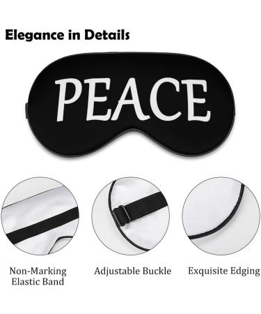 Peace Sleep Mask - Ultralight Block Out Light Eye Mask for Comfortable Sleep | Travel-Friendly Eye Cover for Men & Women - Buy Online on GoSupps.com