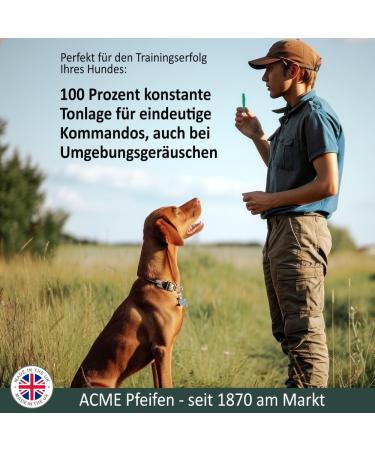 Acme Dog Whistle No. 210.5 - Loud & Effective Recall Training | Free Pipe Band - Perfect for All Dogs (Beige) - Buy Online on GoSupps.com