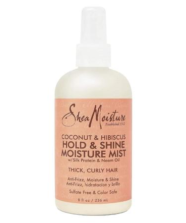 Shea Moisture Coconut & Hibiscus Hold & Shine Mist 8 Ounce (235ml) (6 Pack)