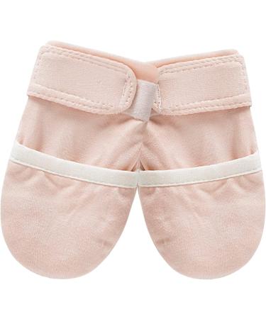 Soft Cotton Newborn Baby Mittens - Adjustable No Scratch Gloves for Infants 0-5 Months - Pink - Buy Online on GoSupps.com