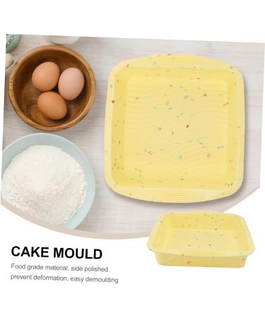 IMIKEYA 3 Pcs Cake Mold Roasting Pan Baking Pans Cupcakes Cupcake Pans Silicone Baking Molds Silicone Mold Silicone Baking Pan Non-Stick Baking Mold Silicone Bakeware Oven Silica Gel Fudge 26.5x24.5cmx3pcs Yellowx3pcs - Buy Online on GoSupps.com