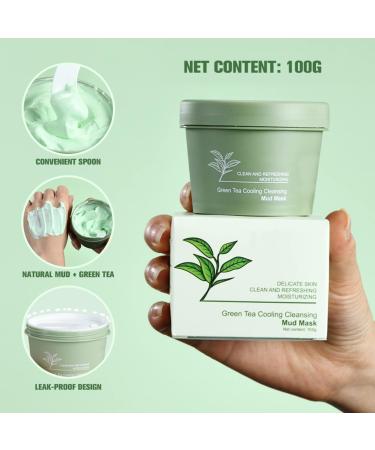 Allbestaye Matcha Green Tea Mud Mask - Anti-Aging Facial Cleansing for Reduced Wrinkles | Shop Internationally - Buy Online on GoSupps.com