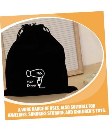 Didiseaon 3pcs Flannel Hair Dryer Bag Curling Iron Travel Bag Hair Curler Travel Bag Hair Tool Travel Bag Hair Dryer Travel Pouch Hair Dryer Attachments Storage Hair Dryer Bag for Travel 26.00X23.00X0.50CMx3pcs Blackx3pcs - Buy Online on GoSupps.com