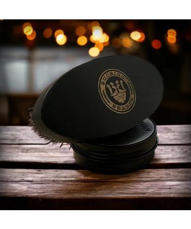 Starter Grooming Kit - Travel Bag Wooden Comb Brush & Mustache Scissors for Men - Buy Online on GoSupps.com