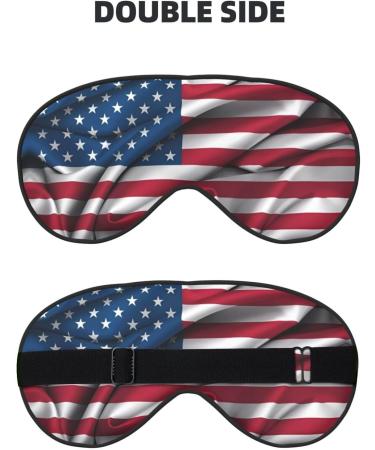 American Flag Eye Mask | Soft Adjustable Sleep Mask for Men & Women | Comfortable Nighttime Eye Covers - Buy Online on GoSupps.com