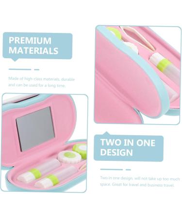 Solustrie Double-Lodged Glasses Case - Travel-Friendly Storage for Sunglasses & Contact Lenses | Portable Accessory for Outdoors & Home Use - Buy Online on GoSupps.com