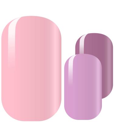 Avoa Beauty nail film -"I think in pink" gradient pink pink purple multicolored design 16 thin self -adhesive long -lasting nail wraps