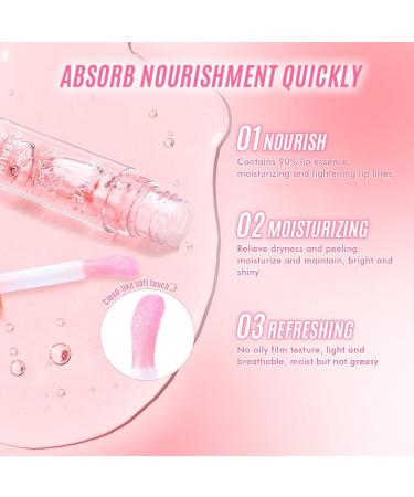 3 Pack Tinted Lip Gloss - Moisturizing Serum - Long Lasting - Shiny Finish - Nourishing Non-Greasy Texture - Color Changing Transparent Lip Oil - Buy Online on GoSupps.com