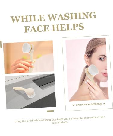 BIUDECO Face Brush Face Exfoliator Blackhead Scrubber Handheld Manual Face Cleansing Brush Face Washing Brush Silicone Face Wash Brush Facial Silica Gel Cleansing Tool Soft - Buy Online on GoSupps.com