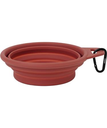 Ohmo Foldable Dog Bowl 800ml - Portable Drinking Bowl for Medium to Large Pets | Ideal for Travel Walking Camping & Hiking | Extra Thick Design - Buy Online on GoSupps.com