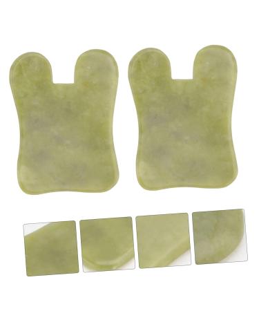 Buy NOLITOY 2pcs Jade Gua Sha Board - Natural Jade Massage Tool for Face & Body Care | International Shipping - Buy Online on GoSupps.com