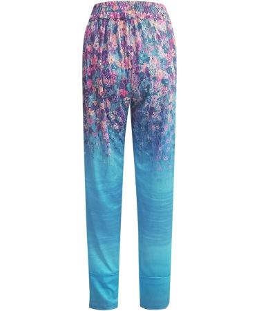 NLOMOCT Women's Black Cotton Linen Pants | Elastic Waist Drawstring | Casual Loose Trousers | High Rise | Small | Z1-blue - Buy Online on GoSupps.com