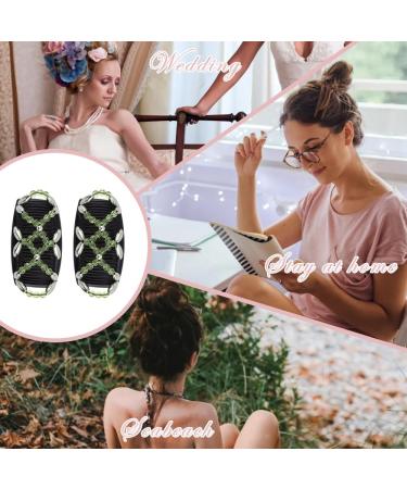 Kytpyi Hair Comb & Clips Set | 2 Fashionable Stretchable Hair Accessories for Women | Durable Double Hair Combs with Pearls | Perfect for Thick & Fine Hair - Buy Online on GoSupps.com