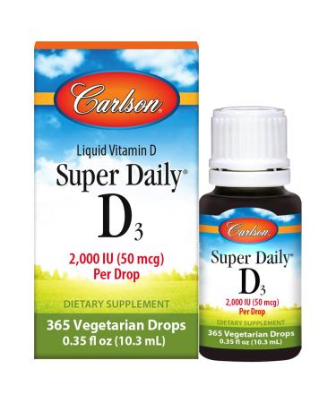 Carlson Labs Super Daily D3 2000 IU 0.35 fl oz (10.3 ml)