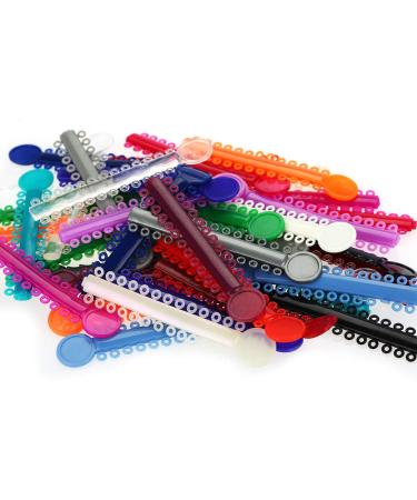 Multicolored Orthodontic Ligature Bands - 40 Easy-to-Use Rubber Tooth Correctors for Braces - Buy Online on GoSupps.com