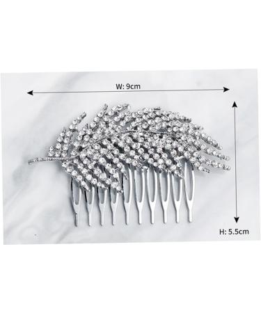 FRCOLOR Set of 2 Bridal Hair Accessories Rhinestone Headpiece Hair Comb with Rhinestone Hair Clips Tiara Hair Accessories for Wedding Headpiece for Bride Dress Headpiece Branch - Buy Online on GoSupps.com