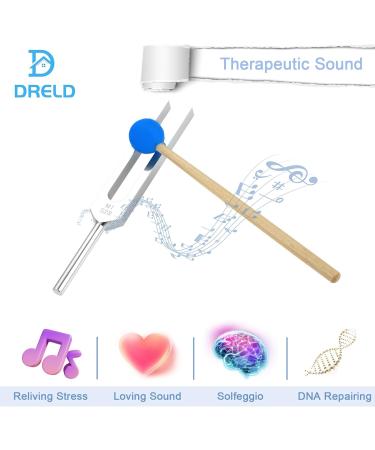 Dreld 9 Solfeggio Tuning Forks Kit Healing Forks with Silicone Hammer and Bag for DNA Repair Healing Sound Therapy Perfect Healing Musical Instrument Balancing Healers (Silver-1) - Buy Online on GoSupps.com