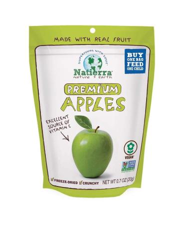 NATIERRA Premium Freeze-Dried Apples - Non-GMO  Vegan  0.7 oz (Pack of 8) | Healthy Snack - Buy Online on GoSupps.com