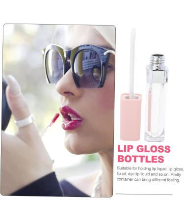 Healeved 6pcs Lip Gloss Empty Tube Clear Mascara DIY Lip Gloss Eyelash Cream Mascara Tube Lip Bottle Abs Pink 1 g (Pack of 1) Pink - Buy Online on GoSupps.com