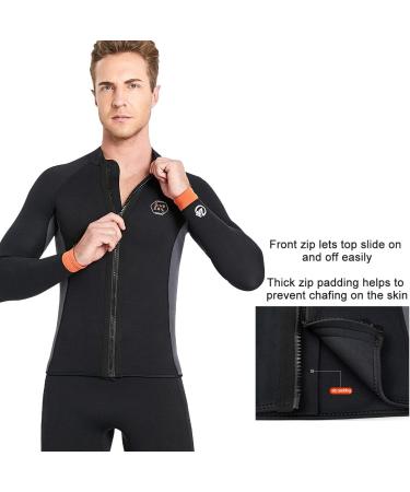 Wetsuit Pants and Tops Set 3mm Neoprene for Men, Large - Perfect for Diving, Surfing, Swimming - Black - Buy Online on GoSupps.com