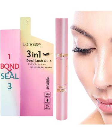 Eyelash Bond and Seal | Seal Lash Glue | Dual-Ended Long Lasting Eyelash Extensions Adhesive Individual Lash Glue for Sensitive Eyes and Cluster Eyelash - Buy Online on GoSupps.com