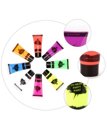 FRCOLOR 16 Pcs Fluorescent Face Paint Kit | UV Reactive & Washable | Professional Blacklight Makeup for Parties & Events - Buy Online on GoSupps.com