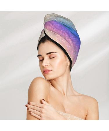 Bright Colorful Microfiber Hair Towel Wrap for Women - Super Absorbent Coral Velvet Quick Dry Cap for Long Curly & Thick Hair - Buy Online on GoSupps.com