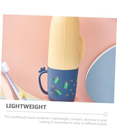 Balacoo Portable Toothbrush Holder - Travel-Friendly Organizer & Wash Cup | Blue 21.5x5.2cm - Ideal for Trips & Dental Care - Buy Online on GoSupps.com