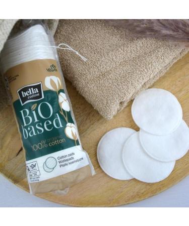 Bella Organic Cotton Pads - 4 x 60 Pieces | Eco-Friendly & Versatile Cotton Pads for Home & Travel - Buy Online on GoSupps.com