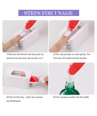 Mwoot Nail Dip Powder Recycling Tray System | French Dip Container & DIY Nail Art Box - Buy Online on GoSupps.com
