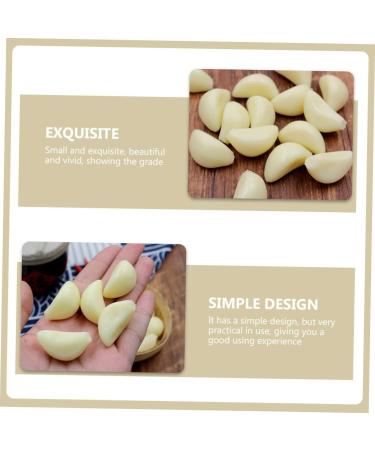 Zerodeko 10pcs Simulated Garlic Granules Yellow Easter Party Favor Imitation Garlic Props Miniature Garlic Kids Garlic Recognition Toy Decor Child Fake Vegetables Ornaments Pvc - Buy Online on GoSupps.com