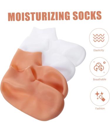 Beavorty 4 Pairs Exfoliating Moisturizing Socks Moisture Enhancing Socks Dry Cracked feet Socks feet Care Socks Cosmetic moisturizing Socks Beauty Socks Dead Skin Socks sebs Heel - Buy Online on GoSupps.com