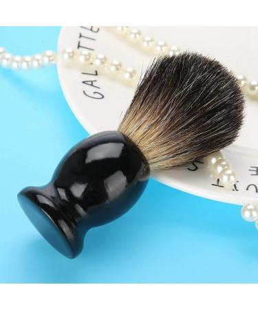 Men's 100% Pure Shaving Brush - Professional Hairdressing Tool with Black Handle for Effortless Shaving - Buy Online on GoSupps.com
