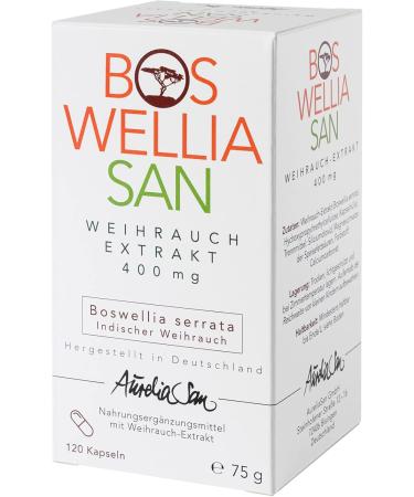 Buy Boswelliasan Frankincense Capsules - 400mg 240 St | High Quality Indian Extract | Vegan | Enhance Mobility | International Shipping - Buy Online on GoSupps.com
