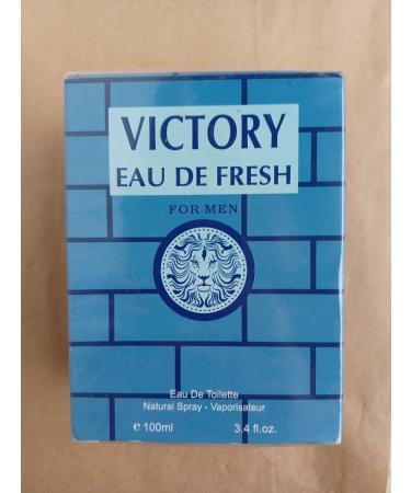 VICTORY EAU DE FRESH DESIGNER EDT 3.4 OZ. Woody Aquatic fragrance for men. - Buy Online on GoSupps.com