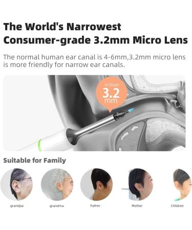 Wireless Ear Wax Removal Kit with 1920P FHD WiFi Camera | Ear Cleaner for Adults, Kids, Pets | Visual Otoscope Endoscope for iOS Android | Includes Ear Pick & Tweezers - White - Buy Online on GoSupps.com
