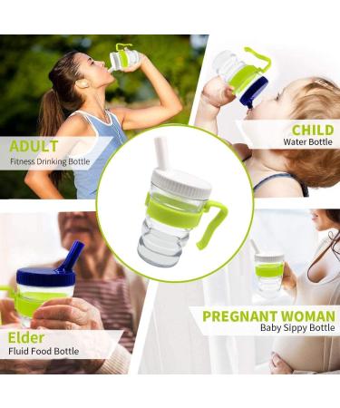 Kirimon Flow Control Spill Proof Cup with Two Style Lids - Spill-Resistant  Leak-Proof Break-Proof Feeding Cup for Elderly Disabled and Adults - Buy Online on GoSupps.com