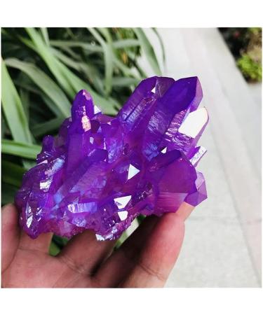 Jukuckv Spiritual Support Green Flame-Halo Quartz Crystal Cluster - Rare Light Green 100-130G - Buy Online on GoSupps.com