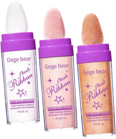 TOVINANNA 9 Pcs Highlight Pat Powder Face Glitter Fairy Highlight Powder Glitter for Makeup Flash Voss Plastic 1 count (Pack of 1) Assorted Colorx3pcs - Buy Online on GoSupps.com