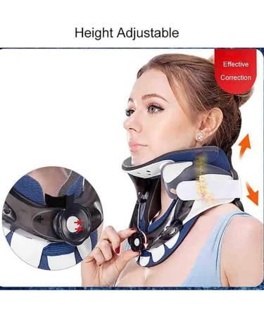 Ohagin Portable Neck Traction Device - Adjustable Neck Stretcher for Sports Injuries & Seniors - Neck Fixer for Pain Relief | International Shipping Available - Buy Online on GoSupps.com