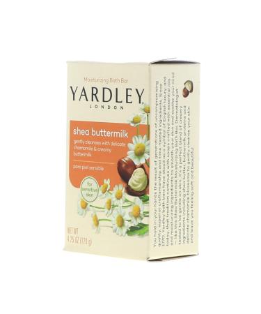 Yardley London Shea Buttermilk Bar Soap 4.25 oz (Pack of 12) for Sensitive Skin - Buy Online on GoSupps.com