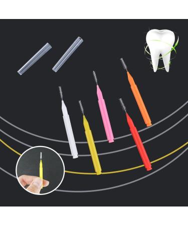 75-Piece Braces Brush Set | Interdental Cleaning & Dental Hygiene Tools | Bendable Flosser | 5 Color Options - Buy Online on GoSupps.com