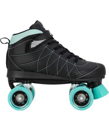 Lenexa Hoopla Kids Roller Skates - Boys and Girls Roller Skates - Black Teal Size 5 - Buy Online on GoSupps.com