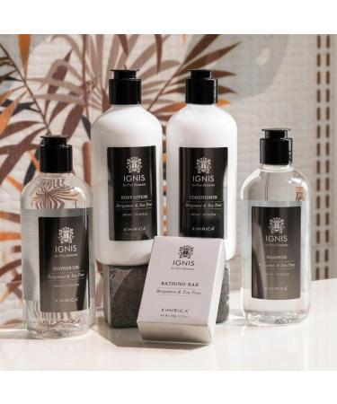 Kimirica Ignis Bergamot and Tea Tree Shampoo For Men made with Naturally Derived Extracts for All Hair Types 100% Vegan Paraben and SLS Free 300ml - Buy Online on GoSupps.com
