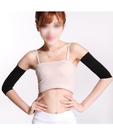 Buy Women's Arm Shaper Sleeve | Elastic Upper Arm Trainer for Fitness | Anti-Slip Design - Black - Buy Online on GoSupps.com