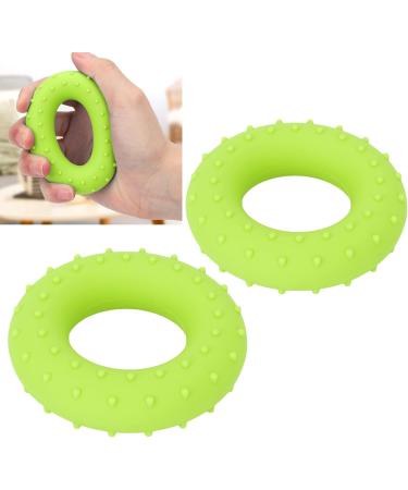 Verdant Touch Grip Thickening Ring - 2 Pack Silicone O-Shape for Forearm Training - 13.6 kg Muscle Coach - Green - Enhance Grip Strength - Buy Online on GoSupps.com