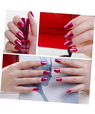 DRESSOOS Nasal Trimmers for Men Nail Polish Kit Mirror Metallic Nail Polish Mirror Effect Nail Polish Dark Reddish Purple Nail Polish Nail Polish Art for Women Silver Suit Belt Man Lasting - Buy Online on GoSupps.com